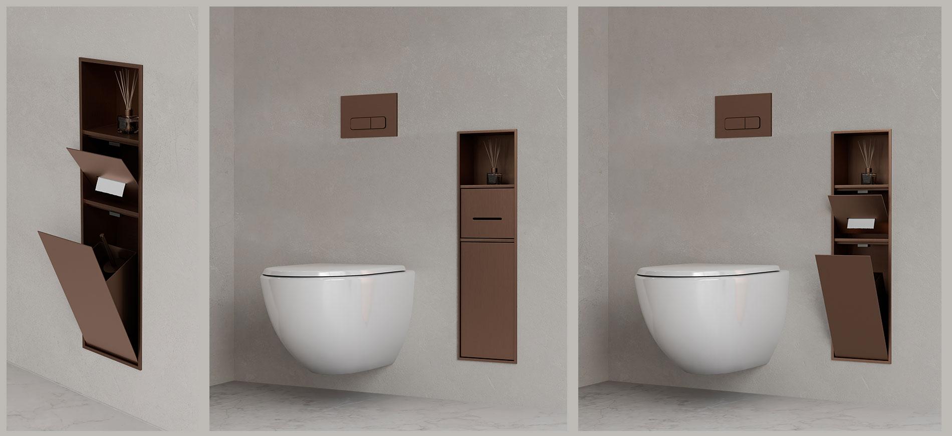 Niche pour toilettes