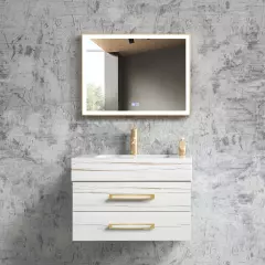 Meuble de salle de bain Blanc Jaipur - 80 cm