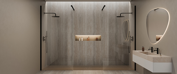 Paroi de douche noir Paroi de douche noir
