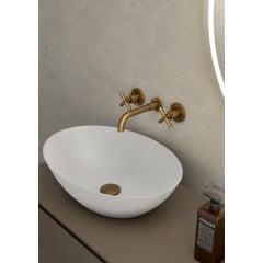 Robinet mélangeur lavabo mural - Corbeau