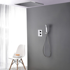 Système de douche thermostatique encastré au plafond