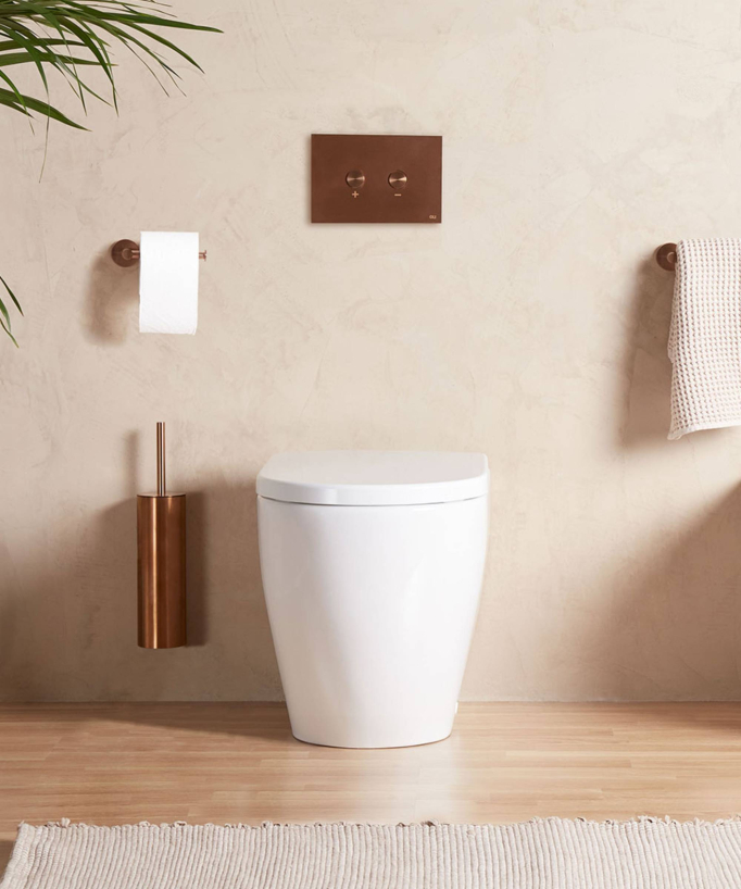 WC sur pied avec abattant inclus Blanc brillant - Arc