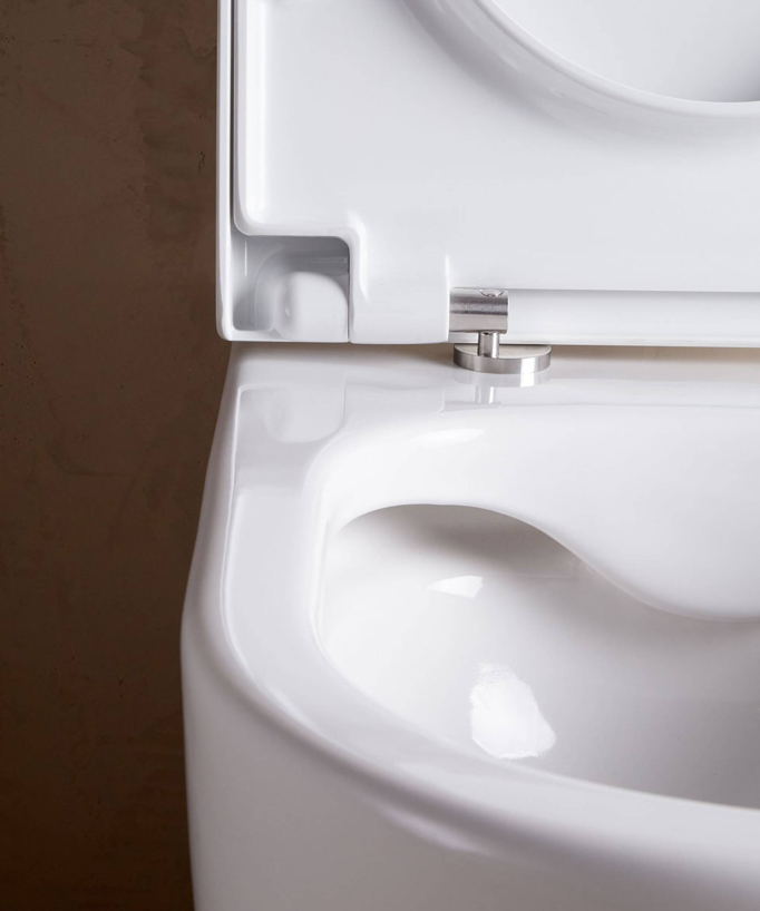 WC sur pied avec abattant inclus Blanc brillant - Arc