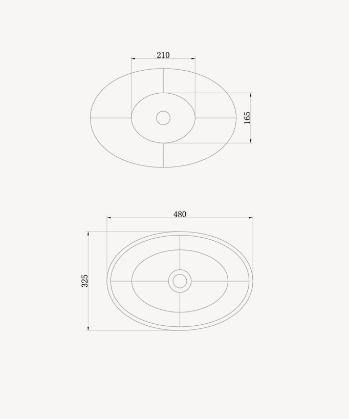 Vasque ovale à poser en solid surface Blanc mat - Tshikapa