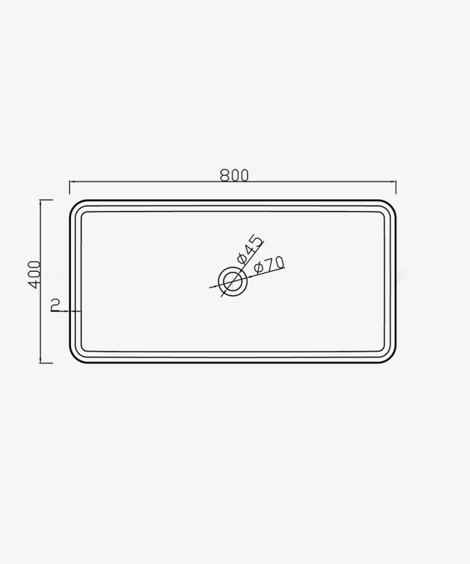 Vasque rectangulaire à poser en solid surface Blanc mat - Mbandaka