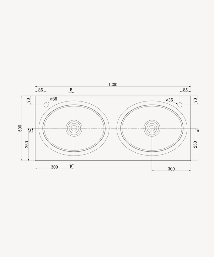 Lavabo rectangulaire suspendu en résine minérale Blanc mat - Mongala