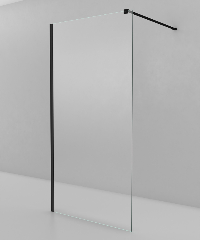 Lixa - Paroi de douche fixe noir