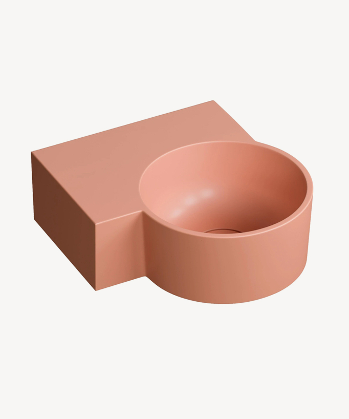 Ovo - Lave-mains suspendu rond Corail