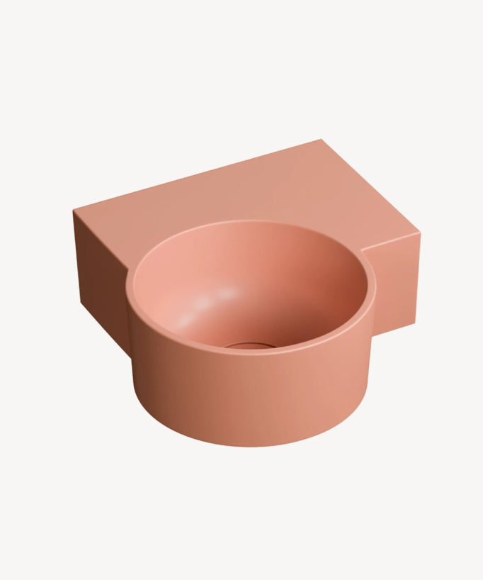 Ovo - Lave-mains suspendu rond Corail