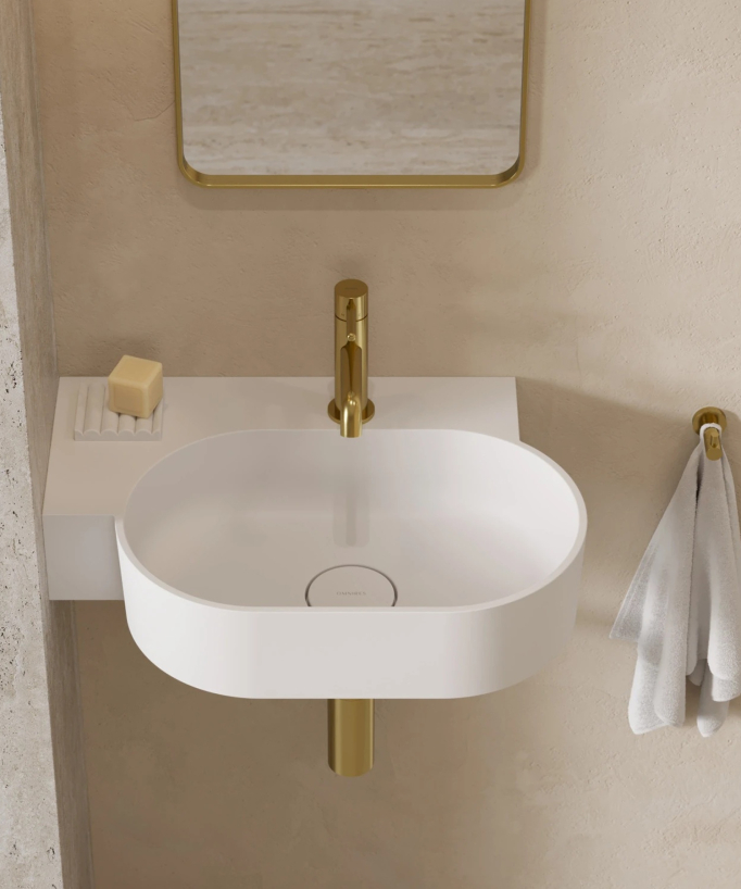 Ovo - Lavabo suspendu - Blanc mat