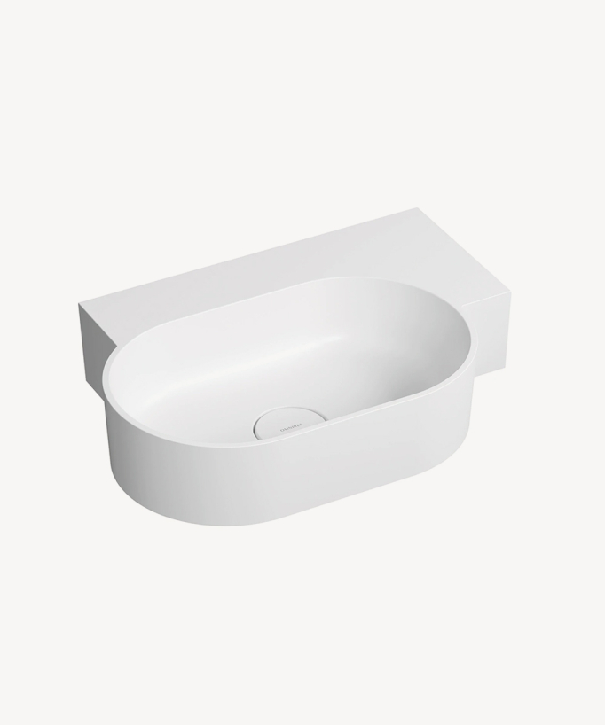 Ovo - Lavabo suspendu - Blanc mat