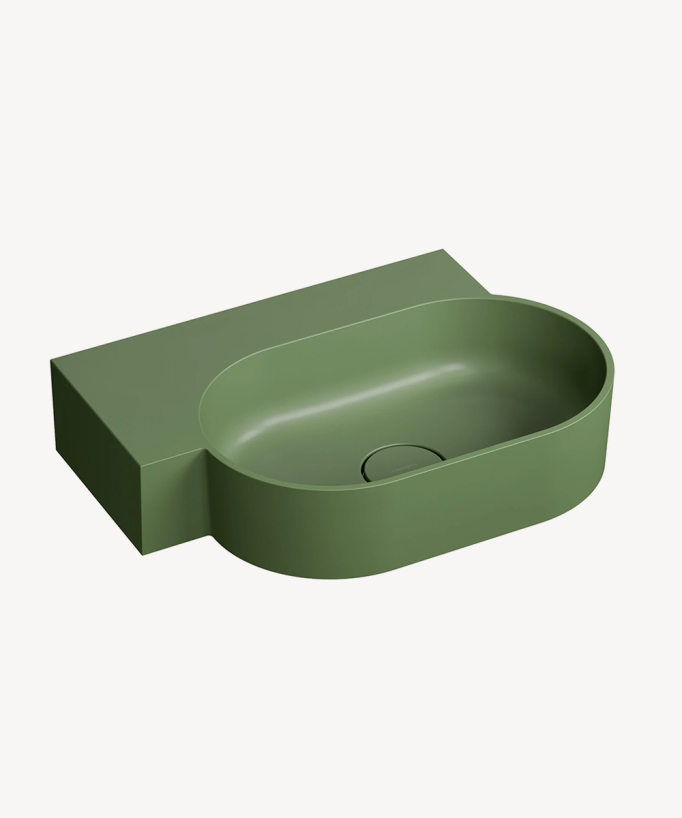 Ovo - Lavabo suspendu - Olive