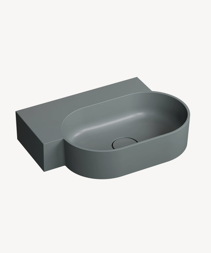 Ovo - Lavabo suspendu - Gris