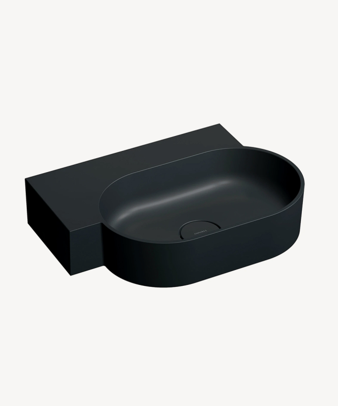 Ovo - Lavabo suspendu - Noir