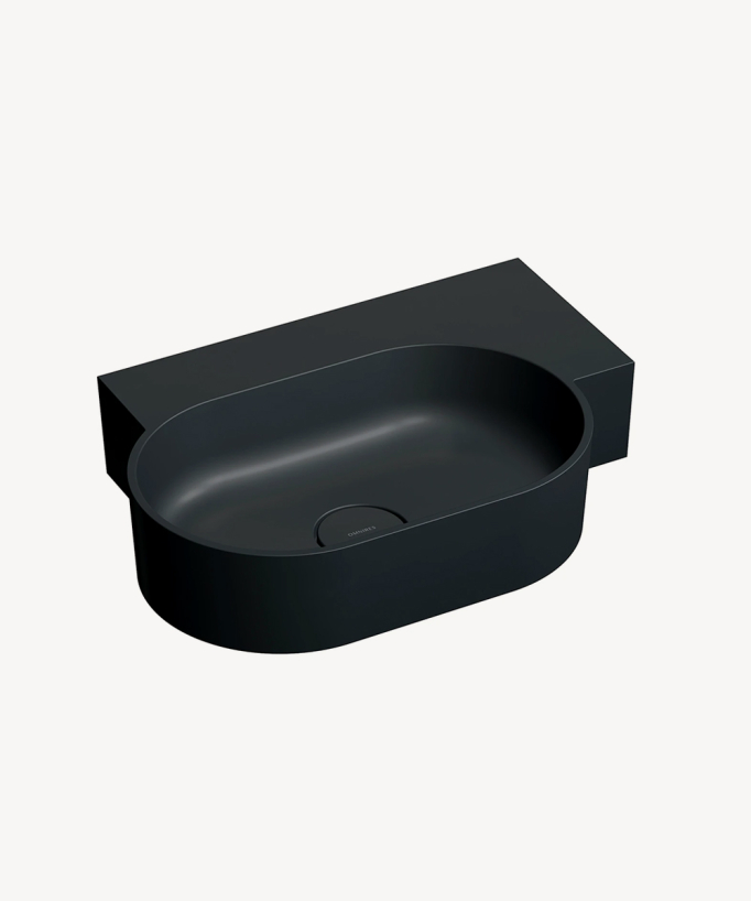 Ovo - Lavabo suspendu - Noir