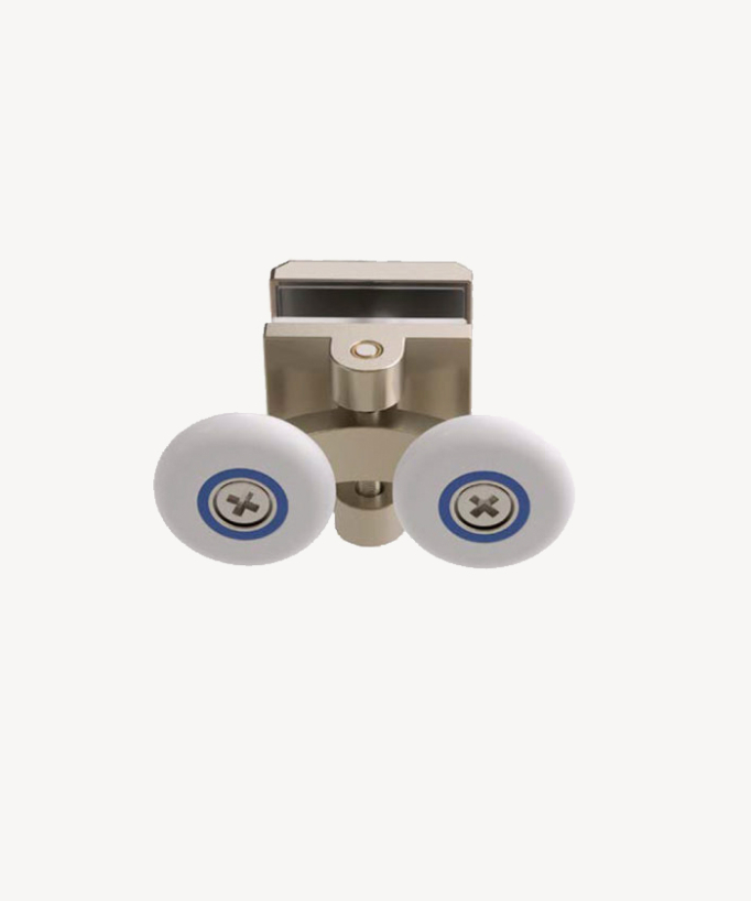 Paroi de douche fixe avec deux portes coulissantes Chromé, Série Q