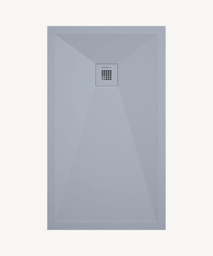 Receveur de douche Gris finition lisse Stone Plus, grille de couleur