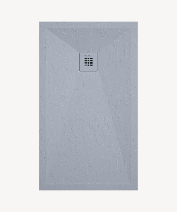 Receveur de douche Gris finition Ardoise Stone Plus, grille de couleur