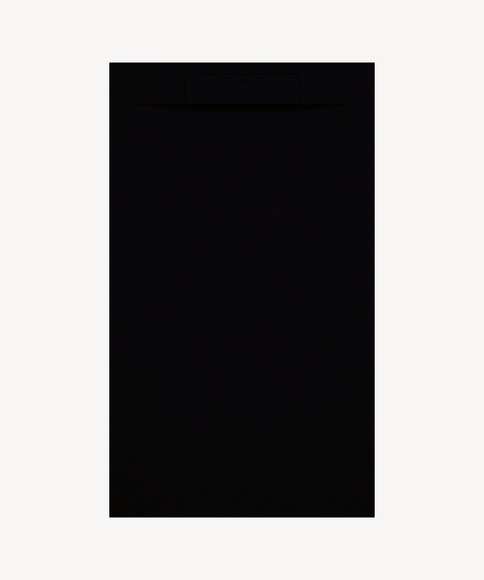Receveur de douche noir de la collection Zeus extra plat et rectangulaire