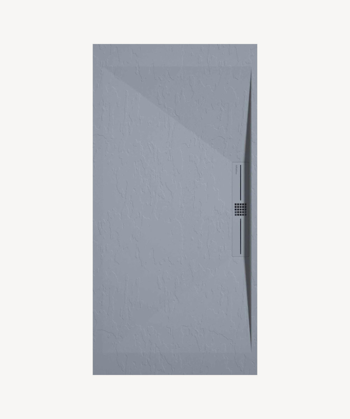Receveur de douche Gris, Ardoise Stone SIDE, grille de couleur