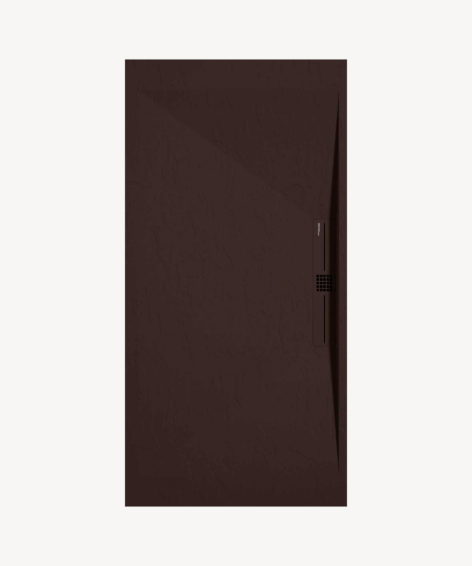 Receveur de douche Chocolat, Ardoise Stone SIDE, grille de couleur