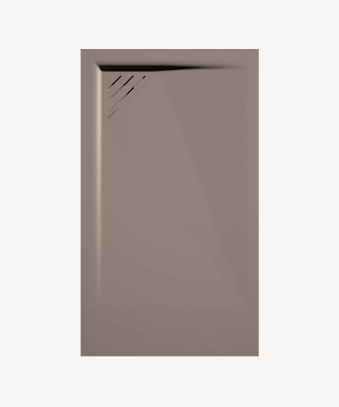Receveur de douche Sable, finition Lisse Stone MIO, grille de couleur