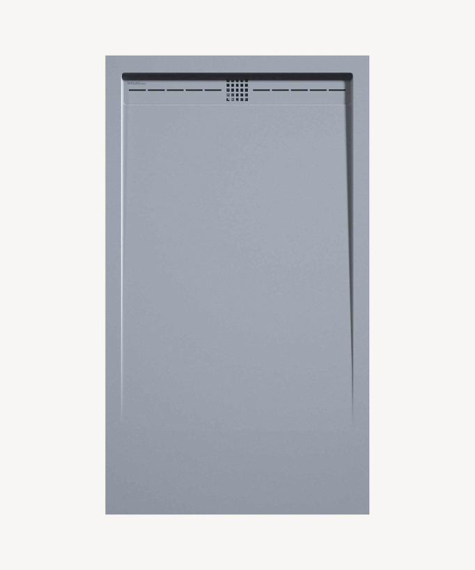 Receveur de douche Gris, finition Lisse Stone CACH, grille de couleur