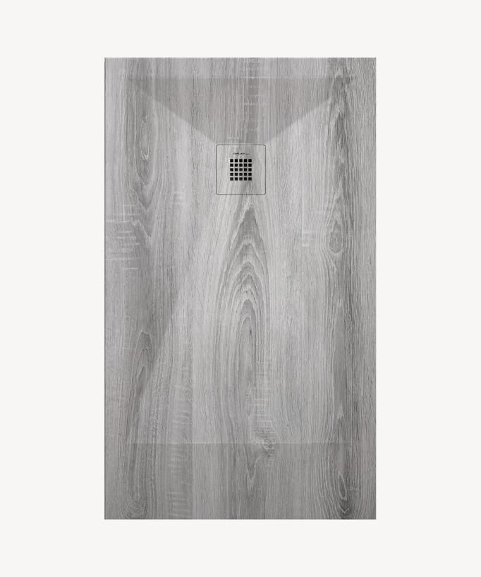 Receveur de douche Vintage, finition Lisse Stone 3D, grille de couleur