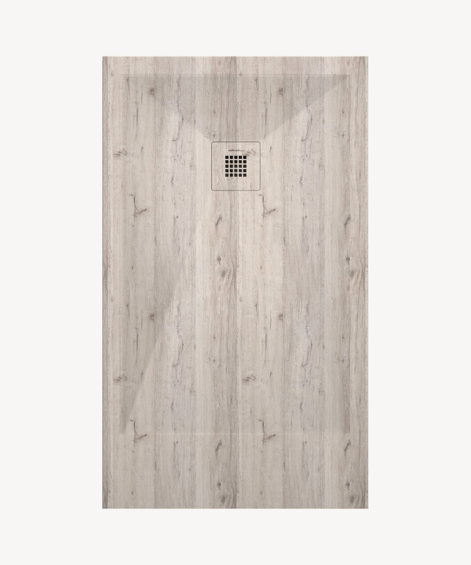 Receveur de douche Décape, finition Lisse Stone 3D, grille de couleur