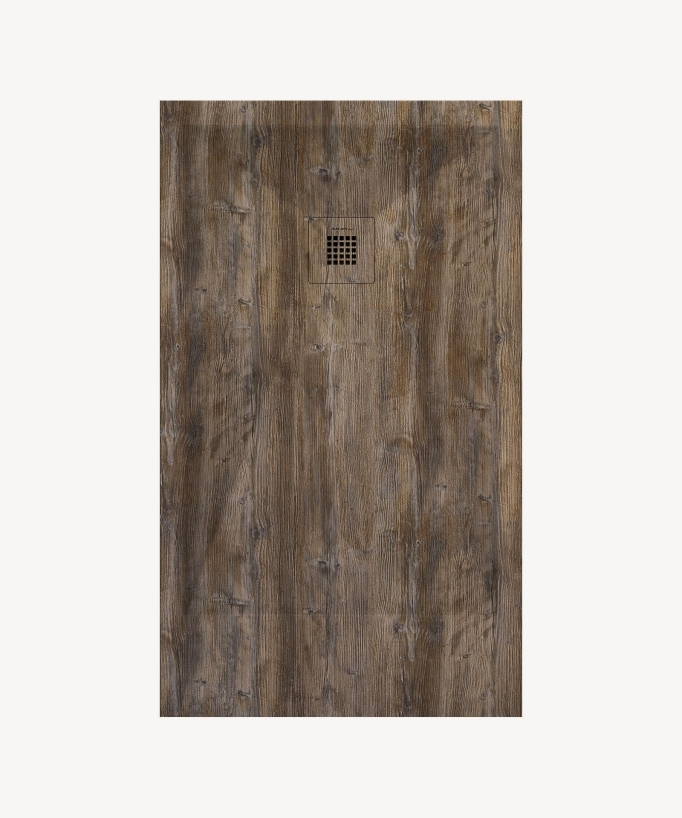 Receveur de douche Baobab, finition Lisse Stone 3D, grille de couleur