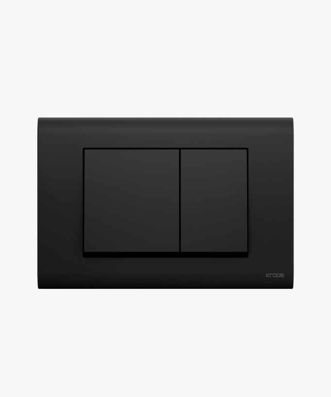 Plaque de commande avec double touche compatible avec Sigma Geberit