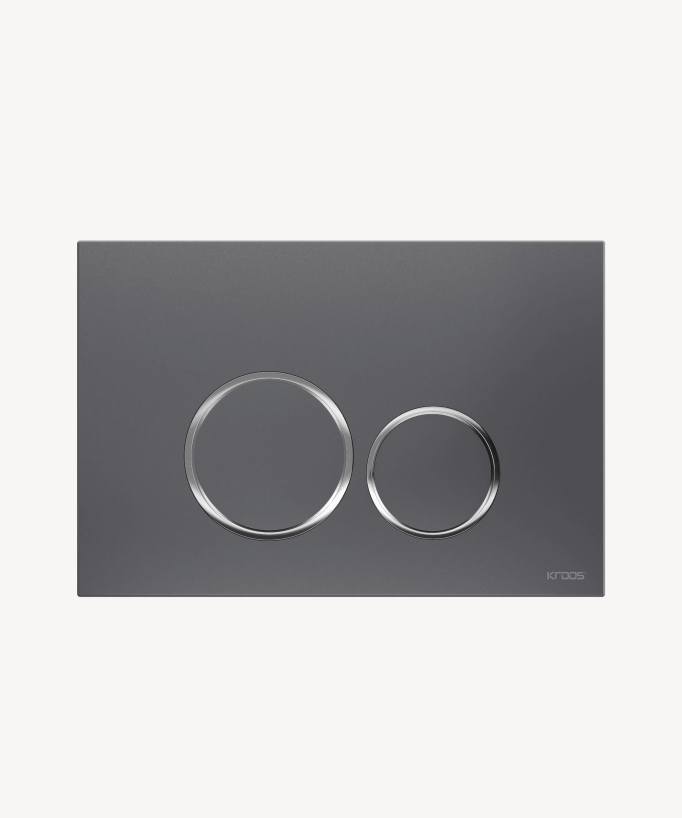 Plaque de déclenchement rond double touche pour bâti-support Sigma Geberit