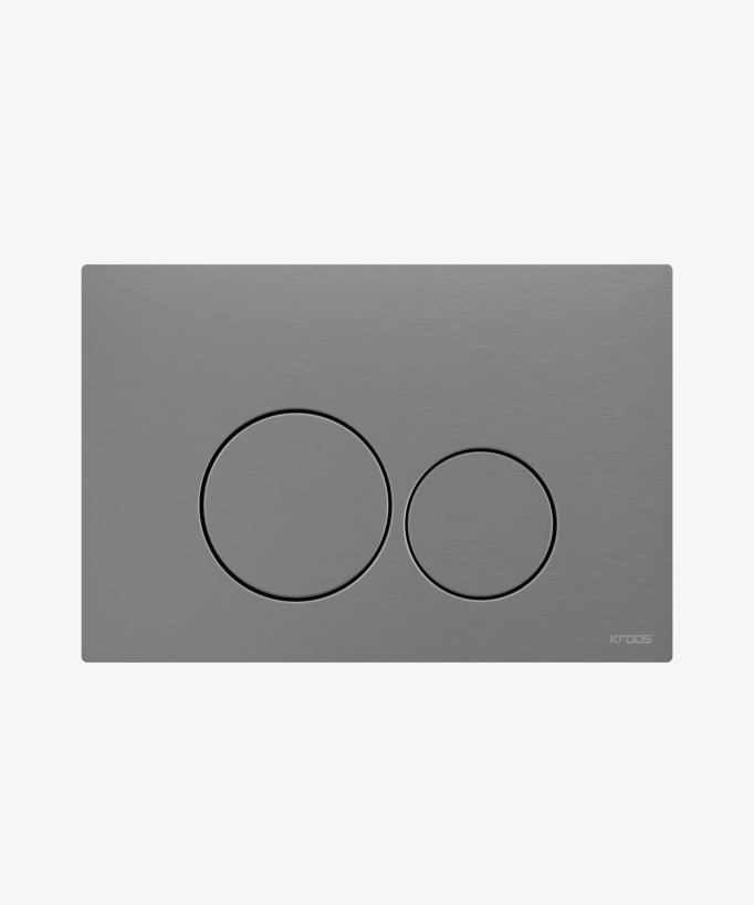 Plaque de déclenchement double touche en acier inoxydable pour bâti-support Sigma Geberit
