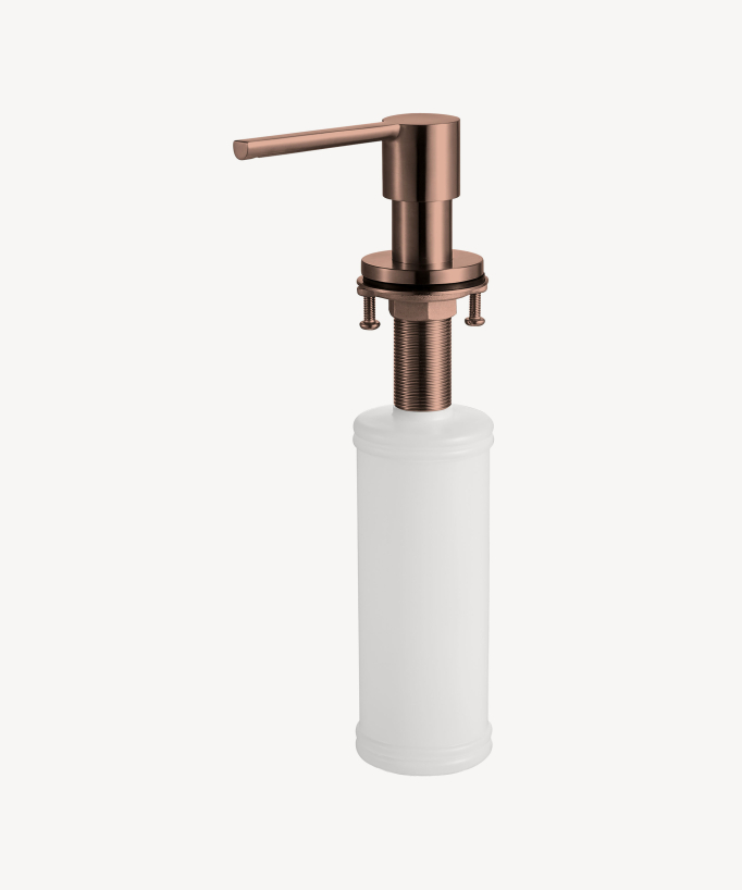 Distributeur de savon en acier inoxydable - or rose brossé