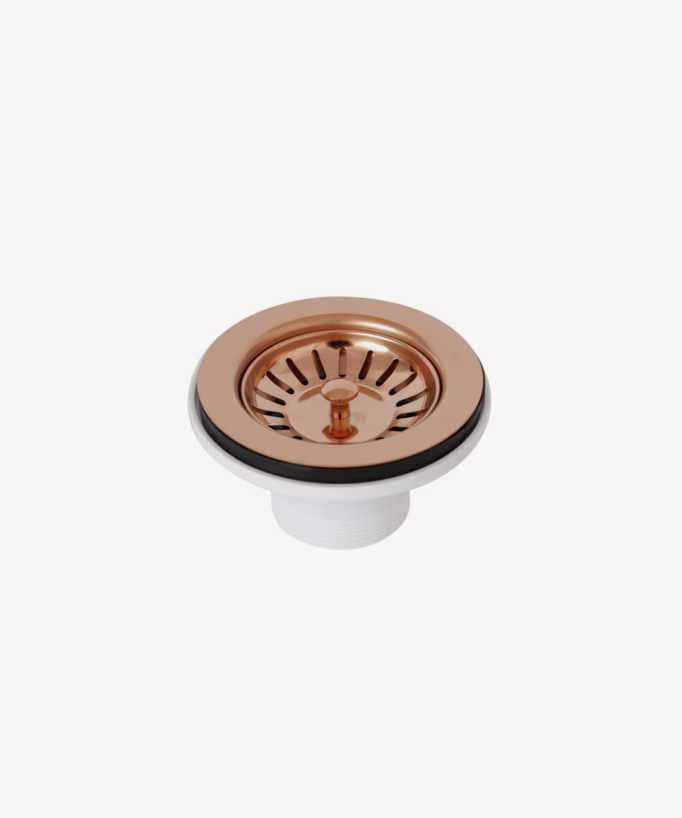 Évier de cuisine double 855 mm - cuivre brossé - Tilia