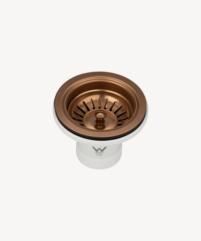 Évier simple 750 mm - cuivre brossé - Hiba