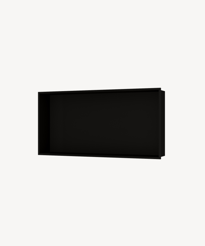 Niche murale de salle de bain en acier inoxydable - Noir