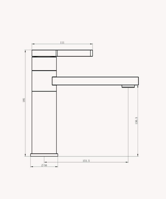 Robinet mitigeur lavabo Noir - Mintaka