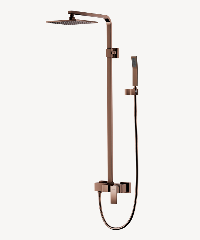 Colonne de douche mitigeur Or rose - Sirius - Colonne de douche - 1