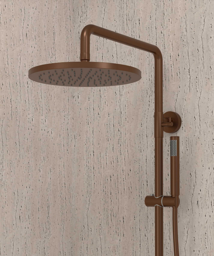 Colonne bain douche thermostatique avec sécurité anti-brûlures - Corbeau