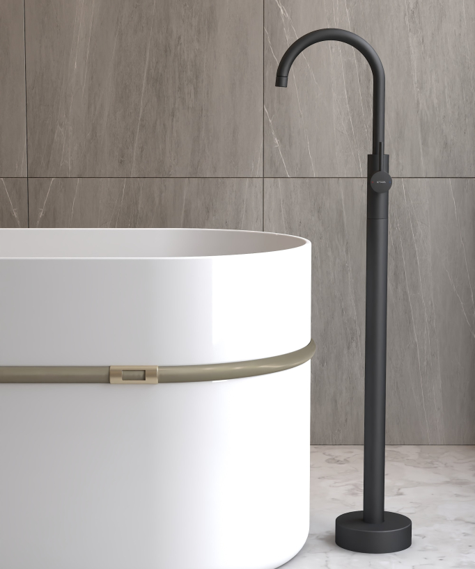 Robinet mitigeur bain monocolonne - Corbeau