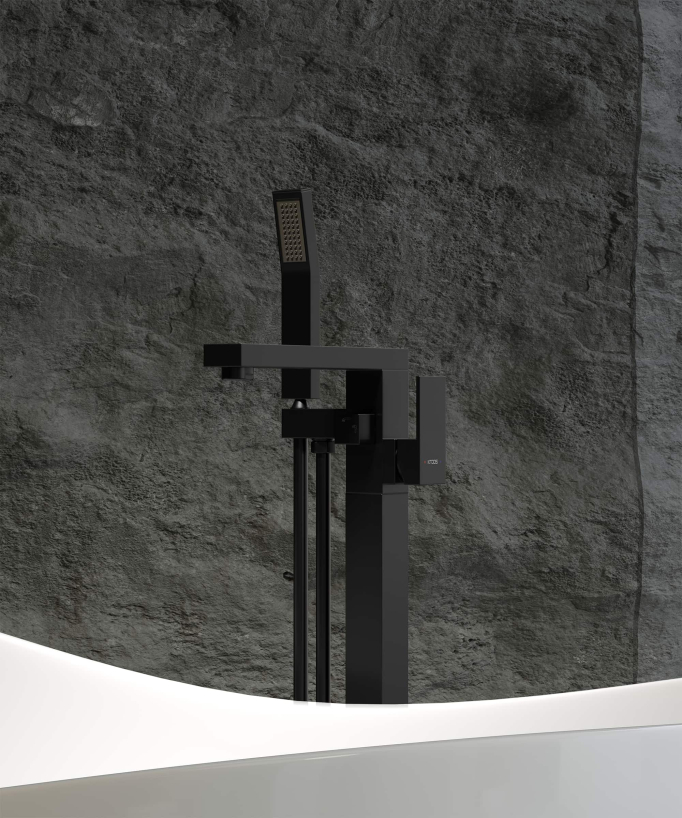Mitigeur bain-douche monocolonne Noir - Sirius