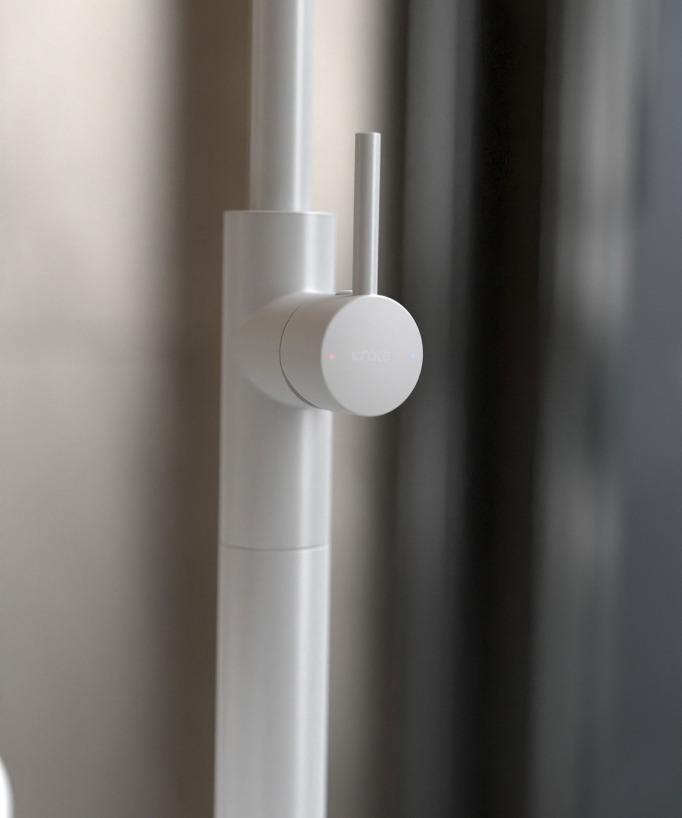 Robinet mitigeur bain monocolonne Blanc - Corbeau