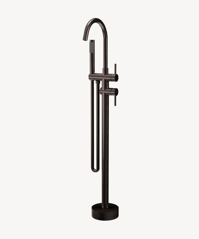 Robinet mitigeur bain-douche sur pied Moka brossé - Corbeau