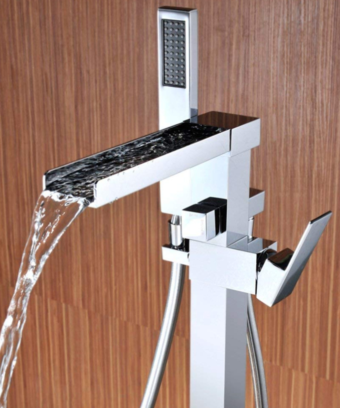 Robinet mitigeur bain-douche monocolonne Chromé - Alnair