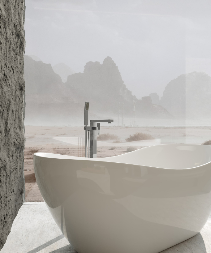 Mitigeur bain-douche monocolonne Chromé - Sirius
