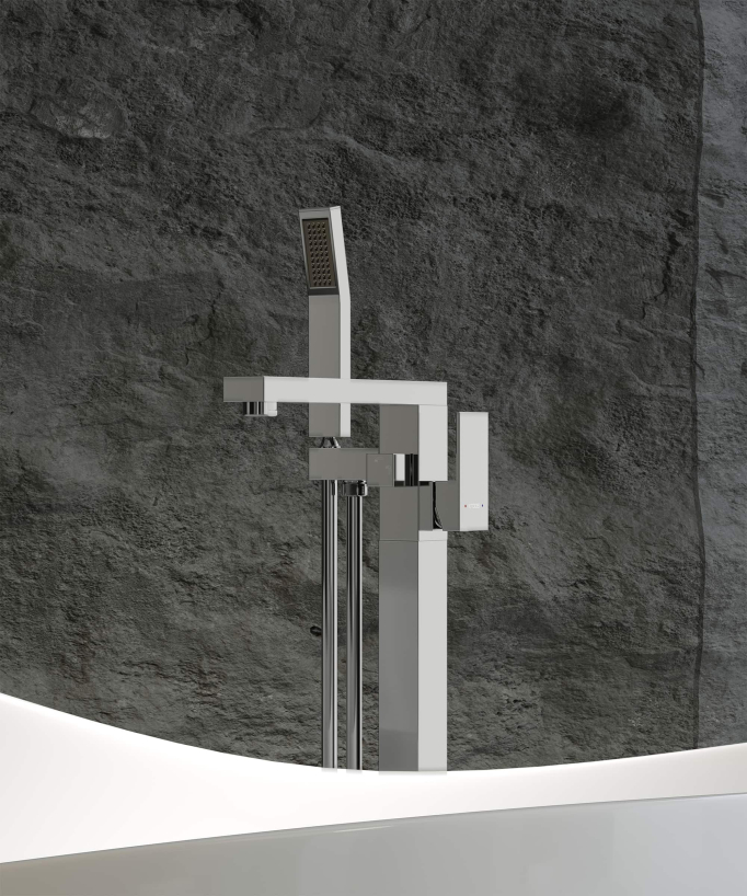 Mitigeur bain-douche monocolonne Chromé - Sirius