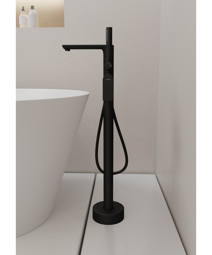 Robinet de baignoire sur pied Noir - Nunki