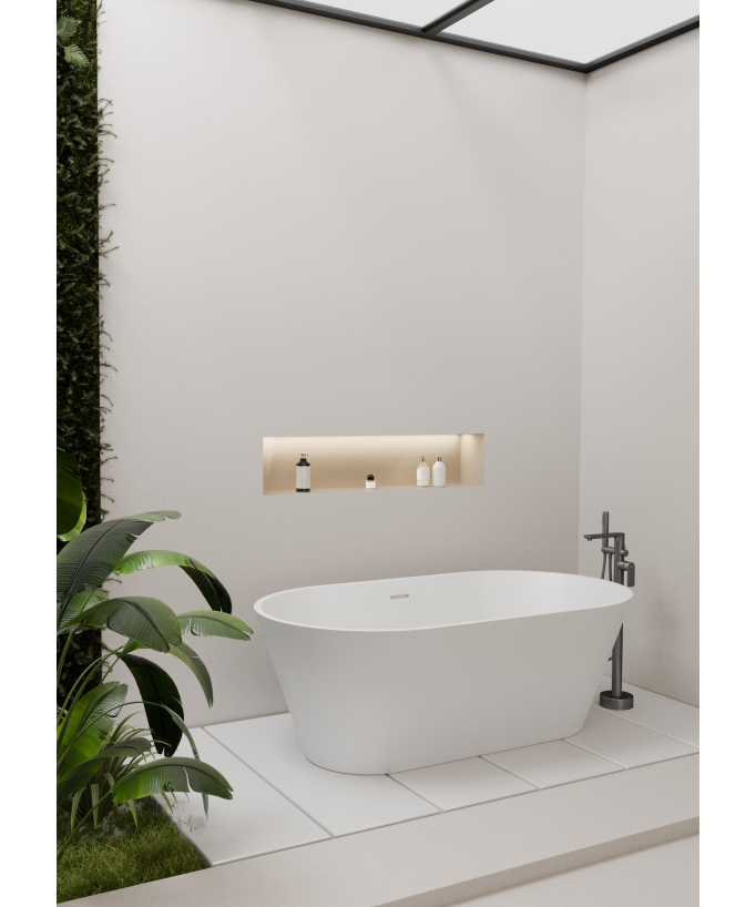 Robinet de baignoire sur pied Gun métal - Nunki