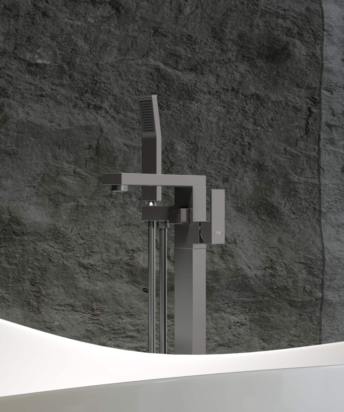 Mitigeur bain-douche monocolonne Gun Métal - Sirius